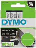 DYMO Ruban D1 - 9 mm noir sur blanc