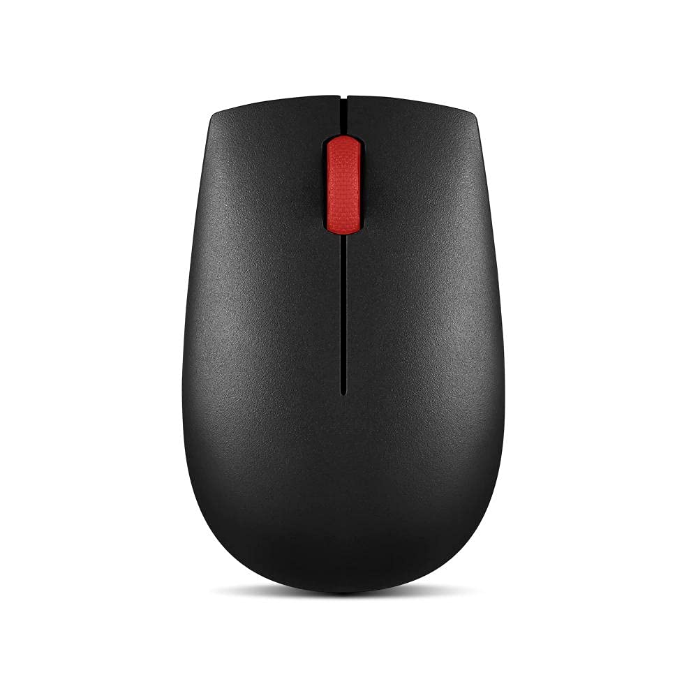 LENOVO Essential Compact - Souris - droitiers et gauchers - 3 boutons - sans fil - 2.4 GHz - récepteur sans fil USB - noir