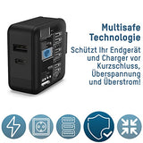 CHARGEUR SECTEUR 2 PORTS USB MULTI-PAYS DONT 1 PORT USB TYPE-C PD 30 W