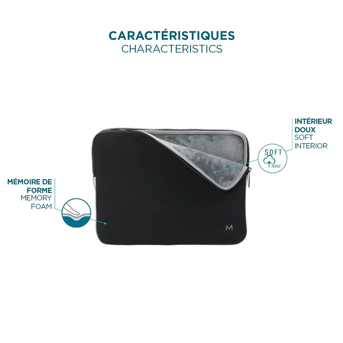Skin Memory Foam 12.5-14'' Black Grey