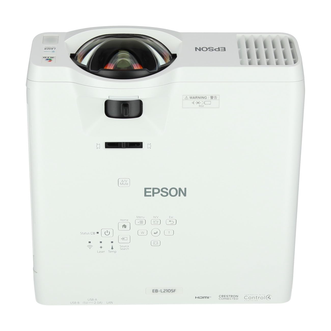 EPSON EB-L210SF Projecteur Laser courte focal, 4000lm , Full HD ,  0,48 – 0,61:1, 16:10, VGA x2 , HDMI x2 ,RS-232C, Miracast, Wifi