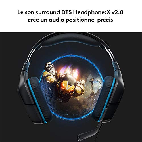 LOGITECH Gaming Headset G432 Headset 7.1 channel full size wired USB 3.5 mm jack black