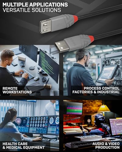 LINDY Rallonge USB 2.0 type A Anthra Line 2m