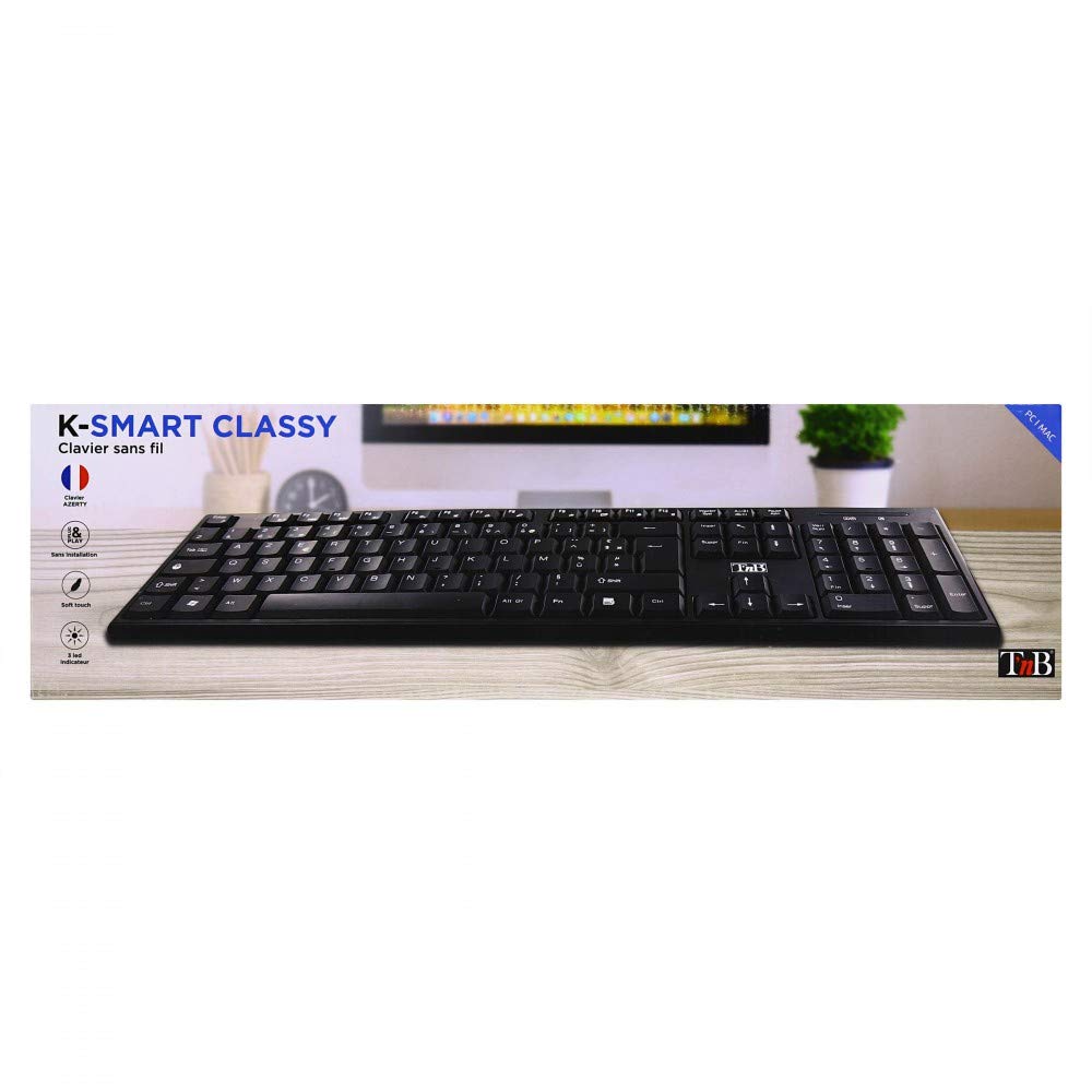 TNB CLASSY Wireless Keyboard Elegant Practical And Compact 105 Comfortable And Silent Keys Very Resistant And Easy To Use