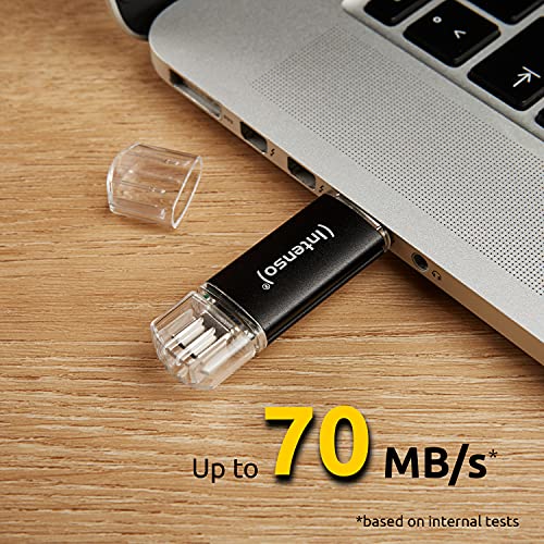 INTENSO Clé USB  3.2 Twist Line - 512 Go Type-C et Type-A