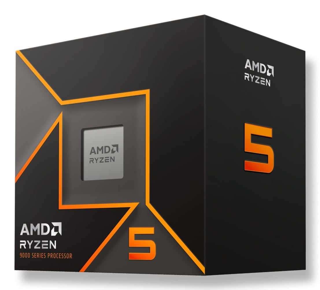 AMD Ryzen 5 9600 5.2GHz AM5 6C/12T 65W 38Mo Processor with Wraith Stealth Cooler Box