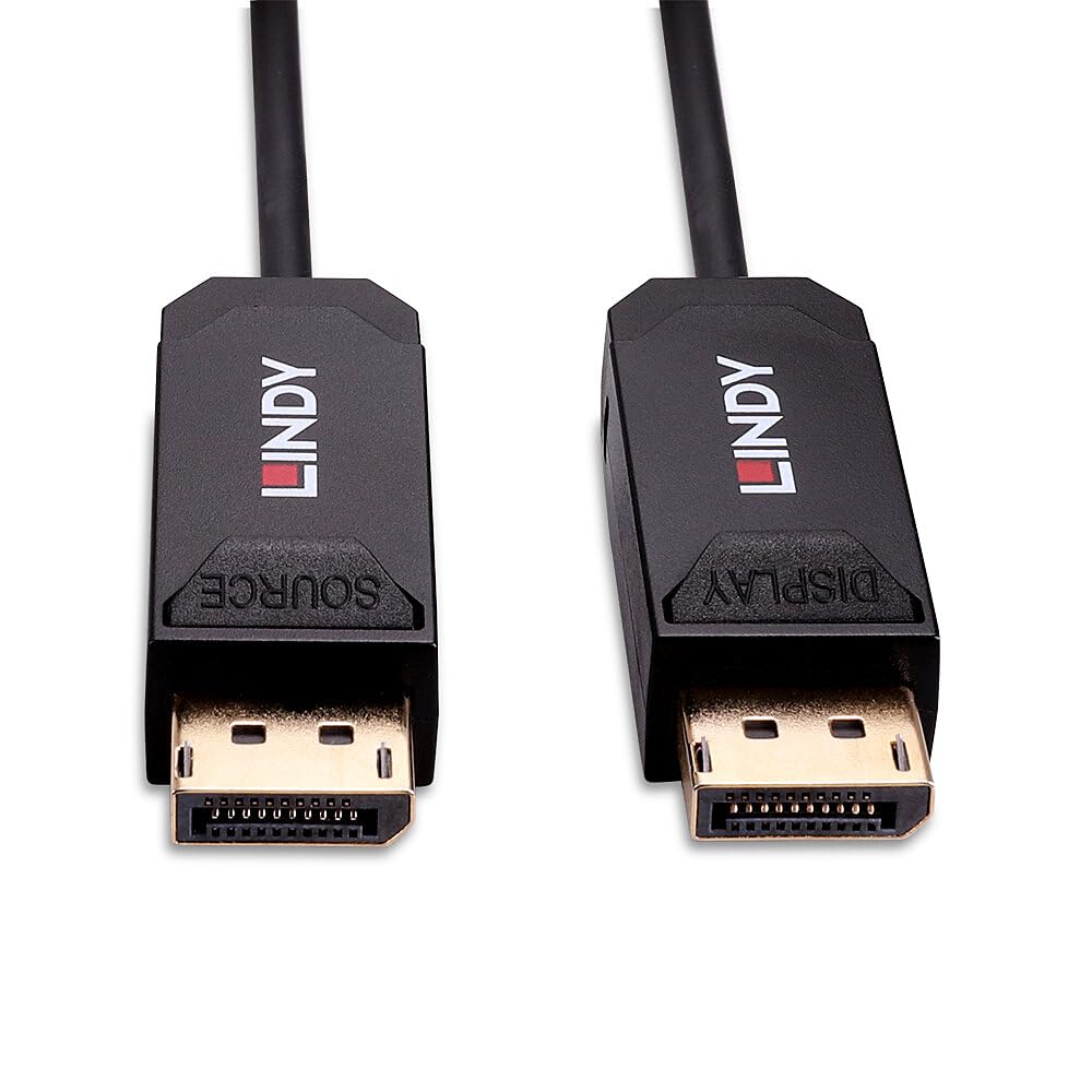 LINDY 30m Fibre Optic Hybrid DP 2.0 UHBR10 Cable