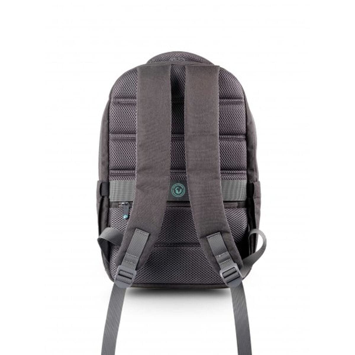 URBAN FACTORY Eco-designed laptop backpack made from recycled PET. Its structure is reinforced with high density foam