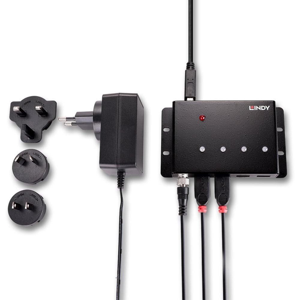 LINDY 4 Port USB 3.0 Metal Hub