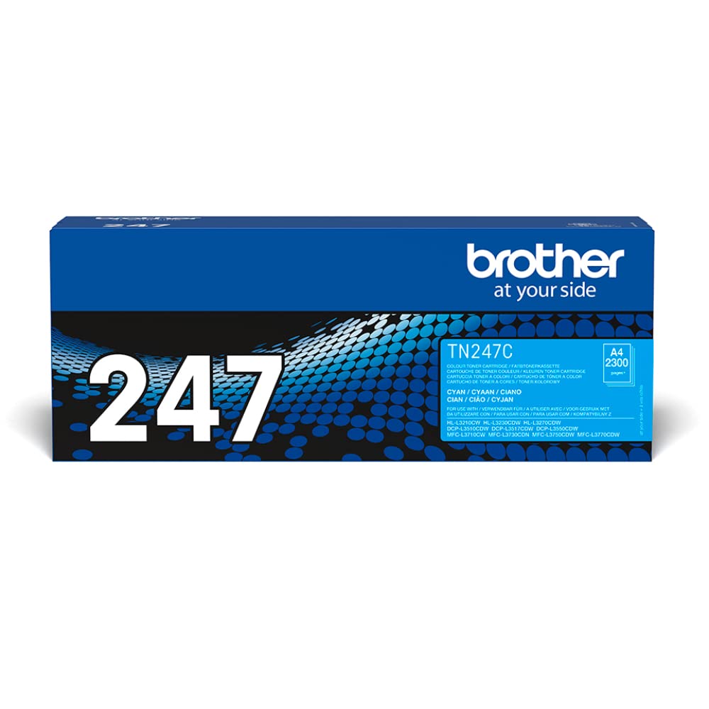 BROTHER TN247C Toner cyan haute capacité de 2300 pages pour Hl-L32xx DCP-L35xx MFC-L37xx