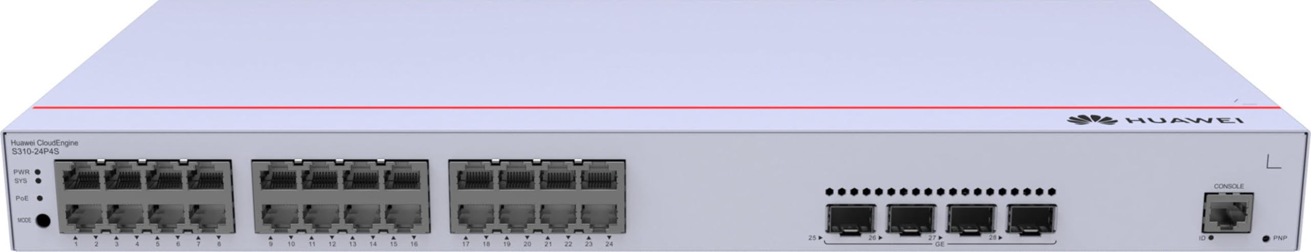 HUAWEI eKit Engine S310-24P4S Switch Niv2+ 24 Gigabit PoE+ & 4 SFP