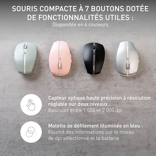 CHERRY Souris Gentix BT Bluetooth noire