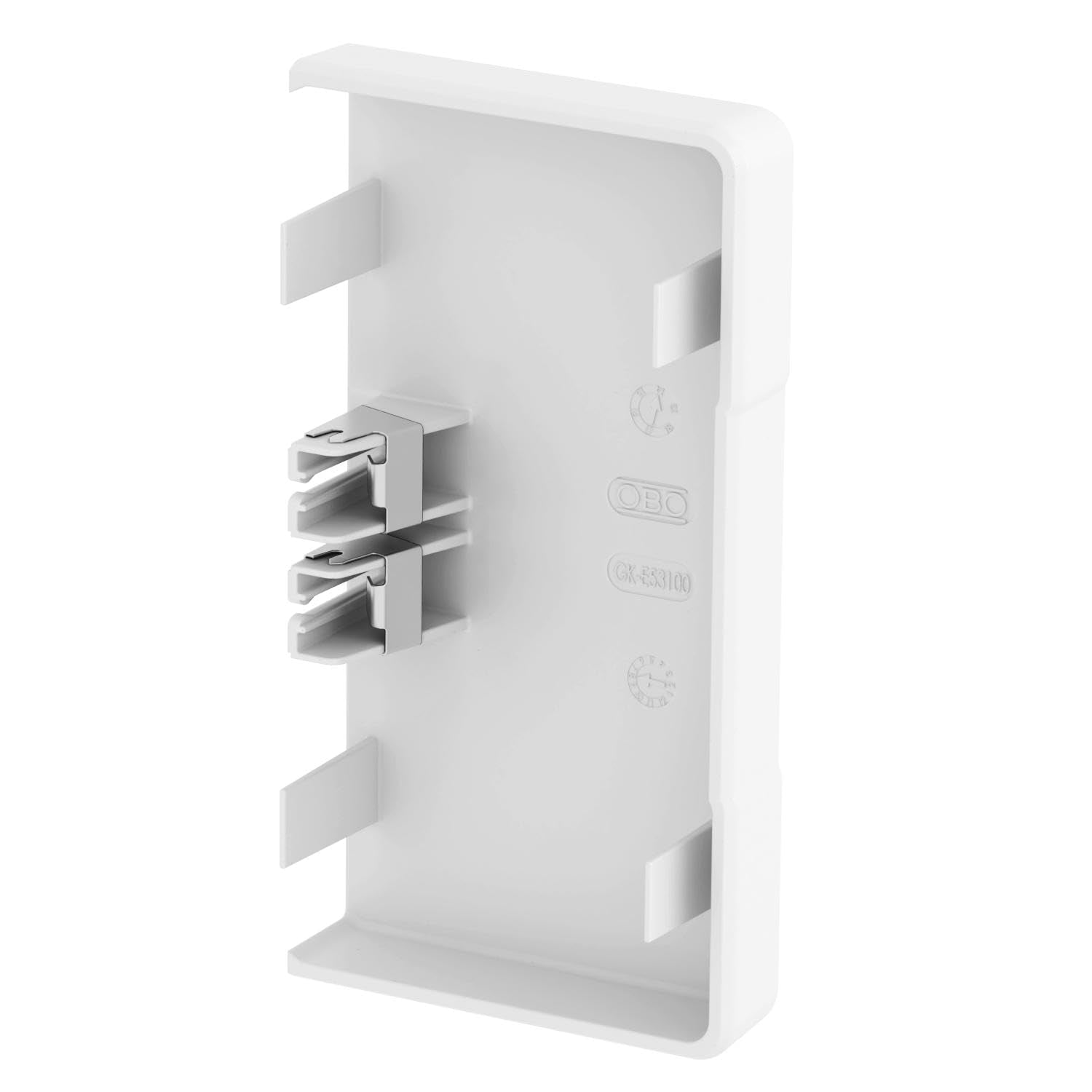OBO EMBOUT POUR GOULOTTE RAPID 45-2 GK 100x53 PVC BLANC