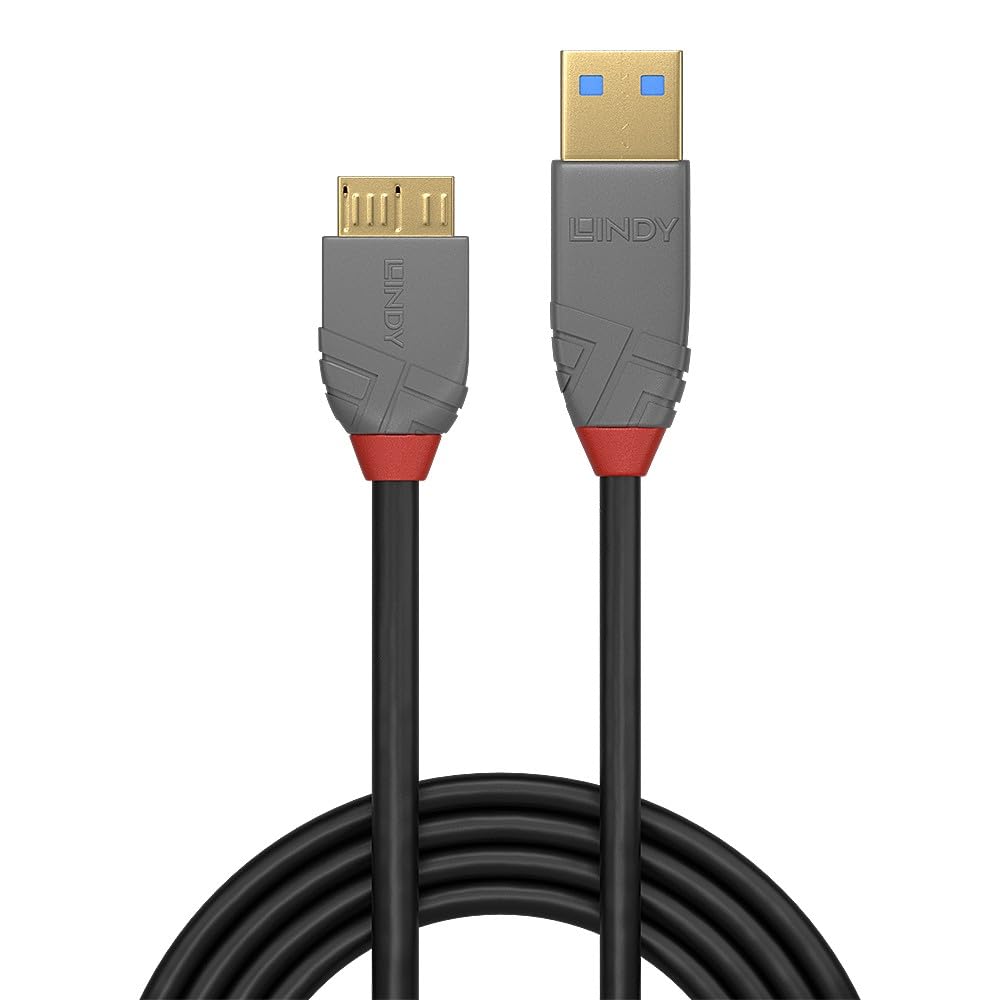 LINDY Câble USB 3.0 Type A vers Micro-B Anthra Line 0.5m