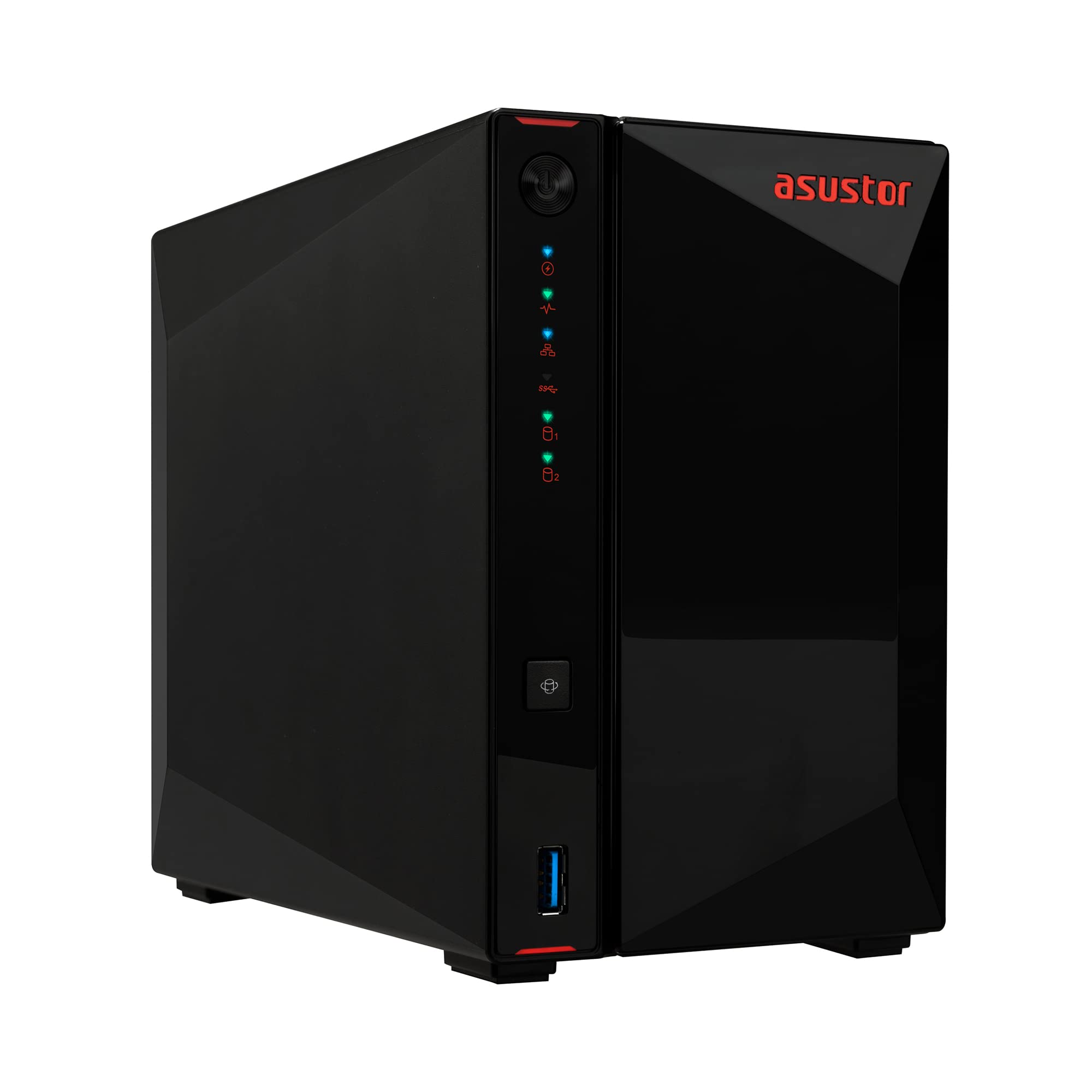 ASUSTOR NIMBUSTOR - AS5402T - NAS 2 baies - Intel Celeron N5105 Quad-Core - 4Go DDR4 - 2.5GbE x2 - NVMe - Tour - Garantie 3 ans