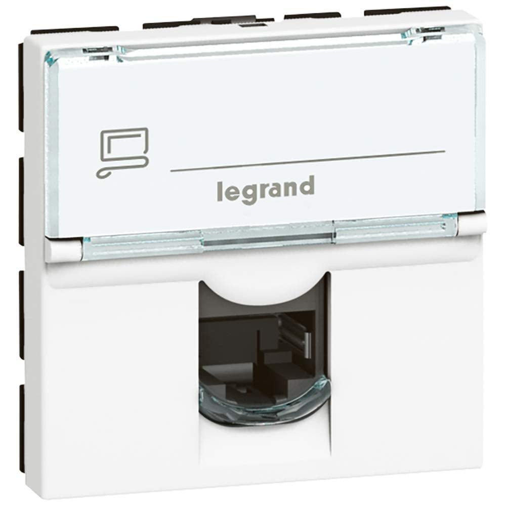 LEGRAND Plastron Mosaic 45x45 1 port RJ45 CAT 6A STP