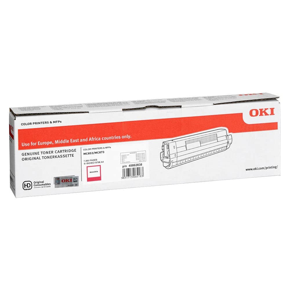 OKI MC853/873 magenta toner 7.3K