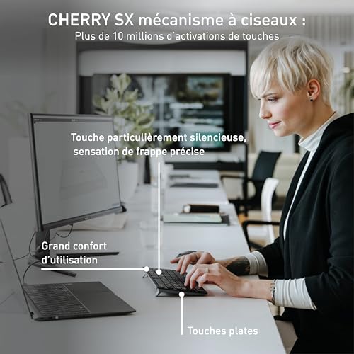 CHERRY Clavier compact KW 9200 MINI rechargeable