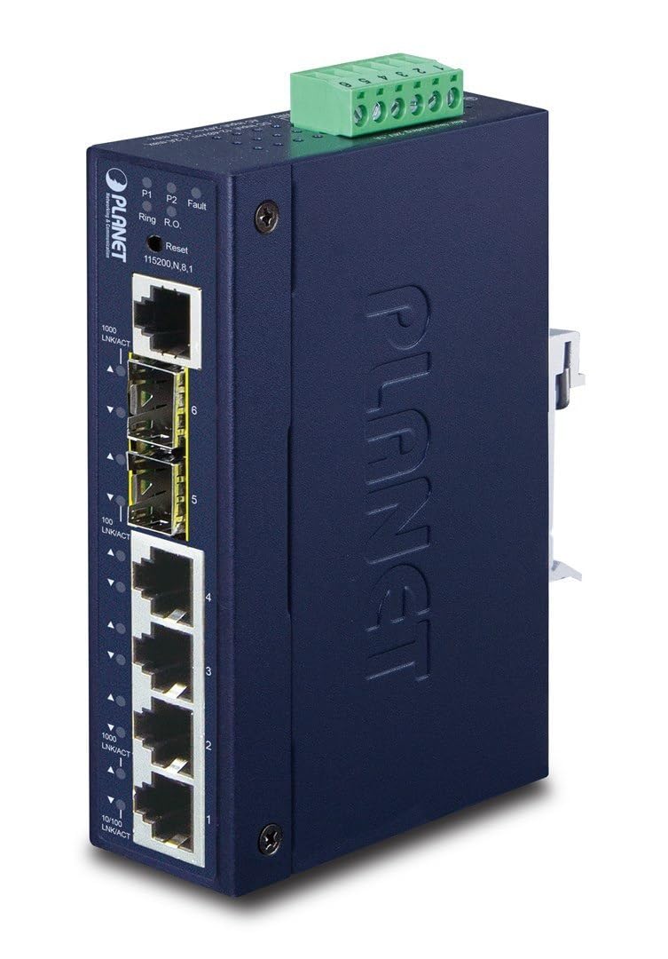 PLANET IGS-5225-4T2S commutateur réseau Géré L2+ Gigabit Ethernet (10/100/1000) Bleu