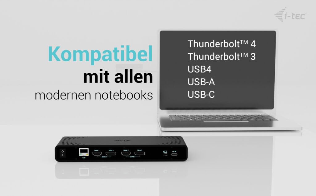 I-TEC Universal Dual 4K Display Docking Station PD 85W
