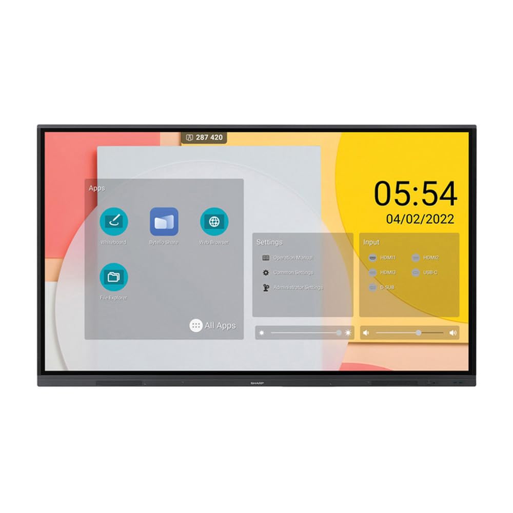 Sharp PN-L862B Touch Display