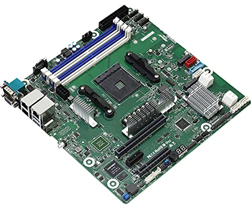 ASRock X570D4U, 1xSKT AM4, AMD Ryzen, X570, SATA, 2xM.2, 2xGbE, IPMI