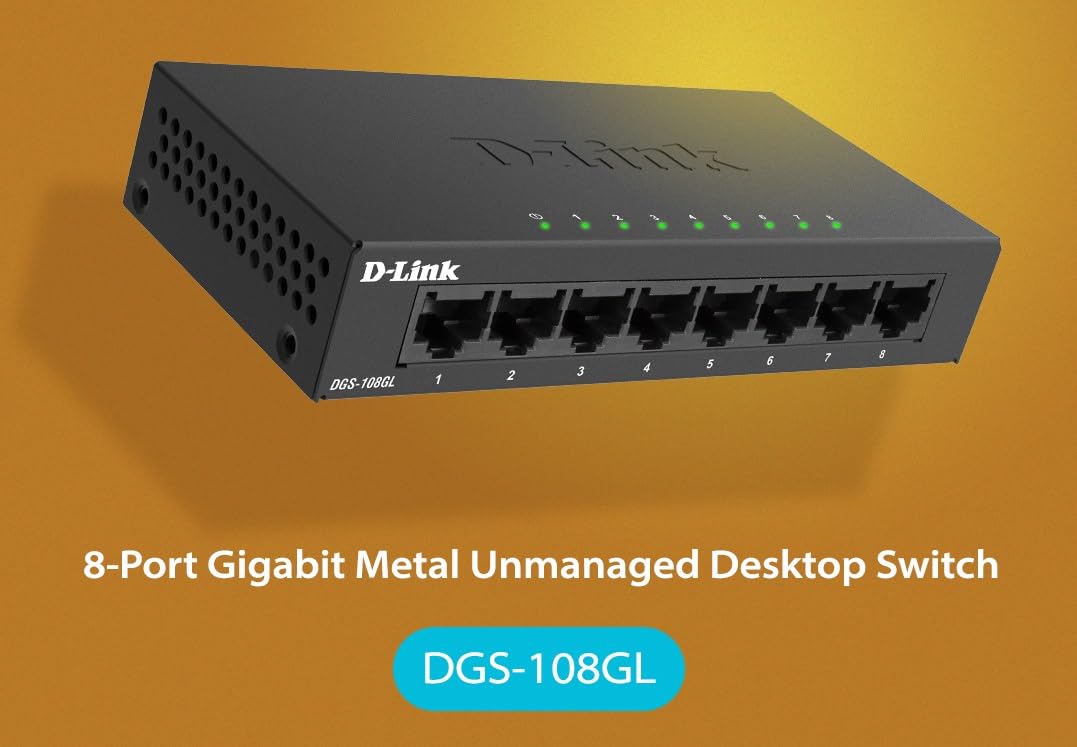 D-LINK 8-Port Layer2 Gigabit Light Switch without IGMP