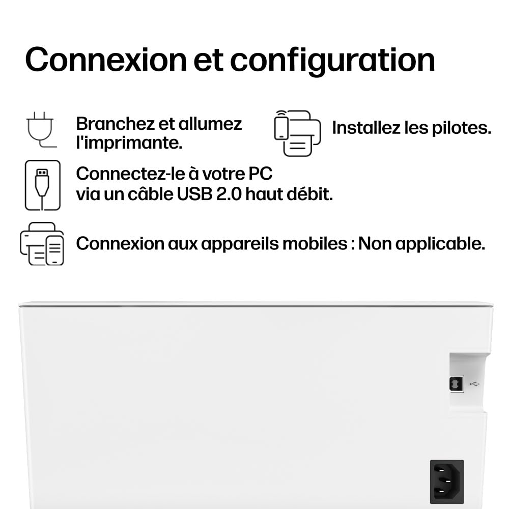 HP LaserJet M110w Printer Mono B/W laser A4/Letter 600x600dpi 20ppm capacity 150 sheets USB 2.0 Wi-Fi Bluetooth LE