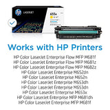 HP 655A original LaserJet Toner cartridge CF452A Yellow