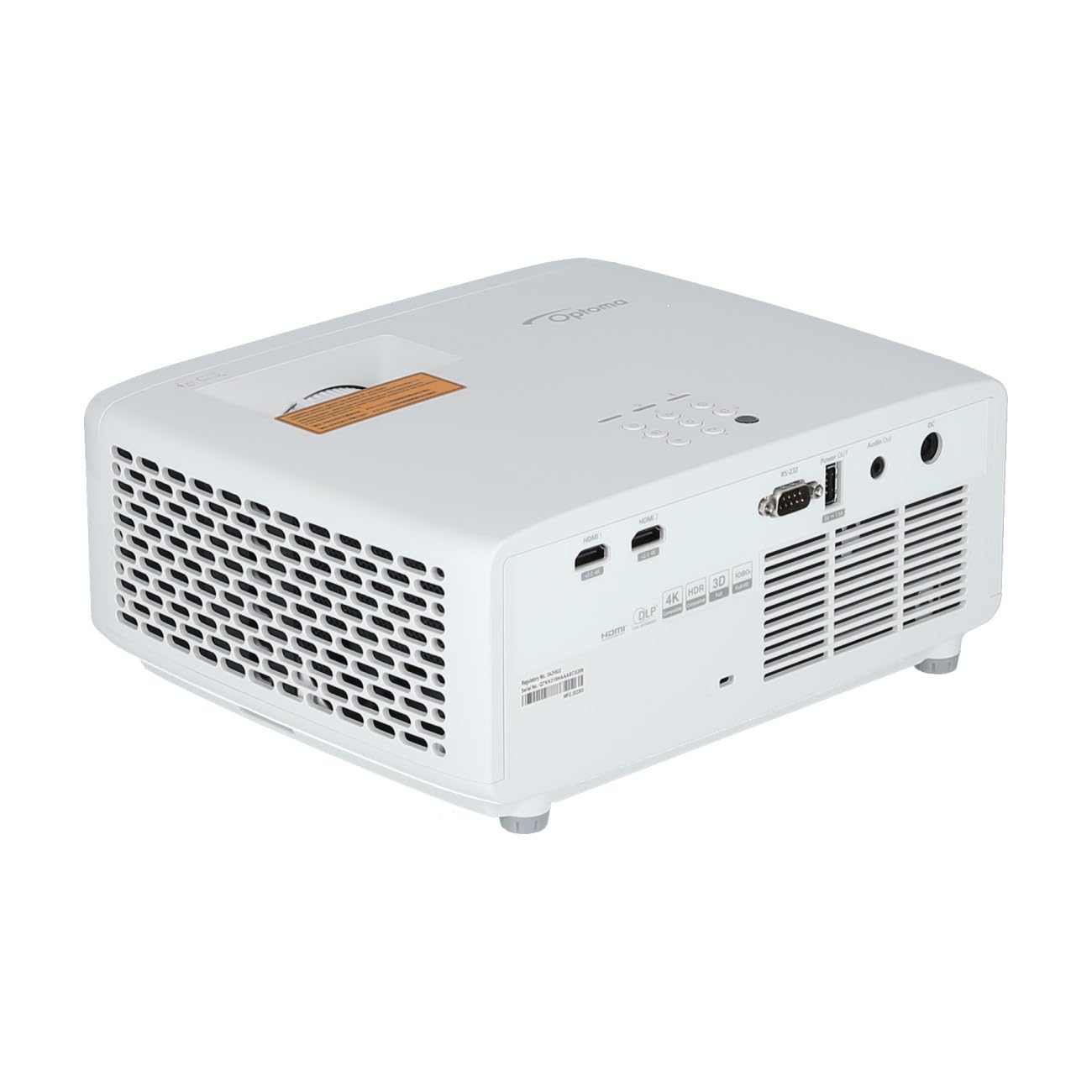OPTOMA ZH350 FHD 1920x1080 3600lm Laser Projector 300 000:1 TR 1.48:1 1.62:1 2HDMI USB-A Power Audio 3.5mm 3Kg White