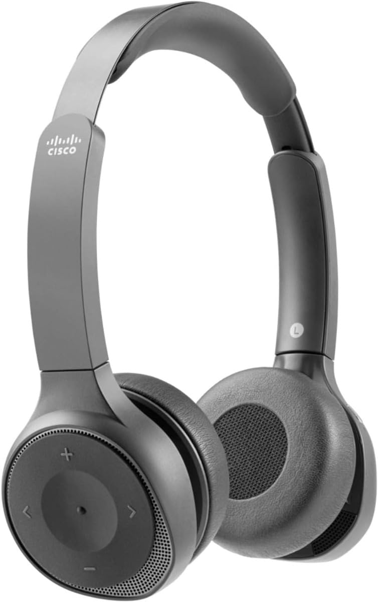 CISCO 730 Wireless Dual On-ear Headset+Stand USB-A Bundle-Carbon