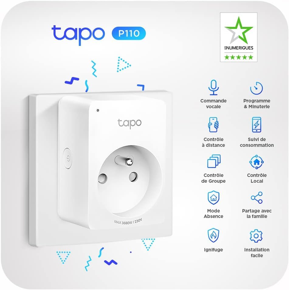 TP-LINK TAPO P110 Mini Smart Wi-Fi Socket Energy Monitoring Replace the EOL model HS110