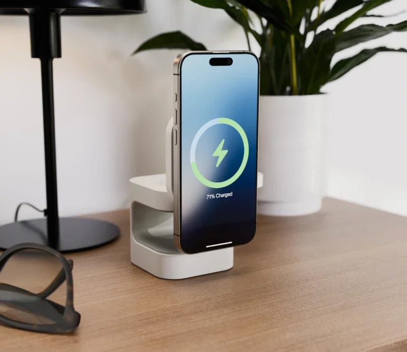 TARGUS Hyper Hyperjuice Qi2 3-in-1 magnetic Charging Stand - White