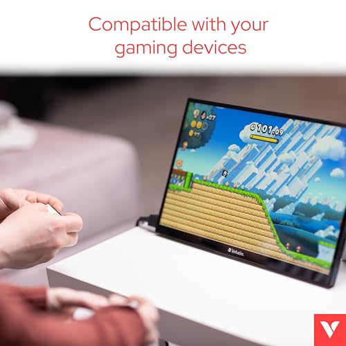 VERBATIM PMT-15 PORTABLE TOUCHSCREEN MONITOR 15.6p FULL HD 1080P METAL HOUSING WCF (P)
