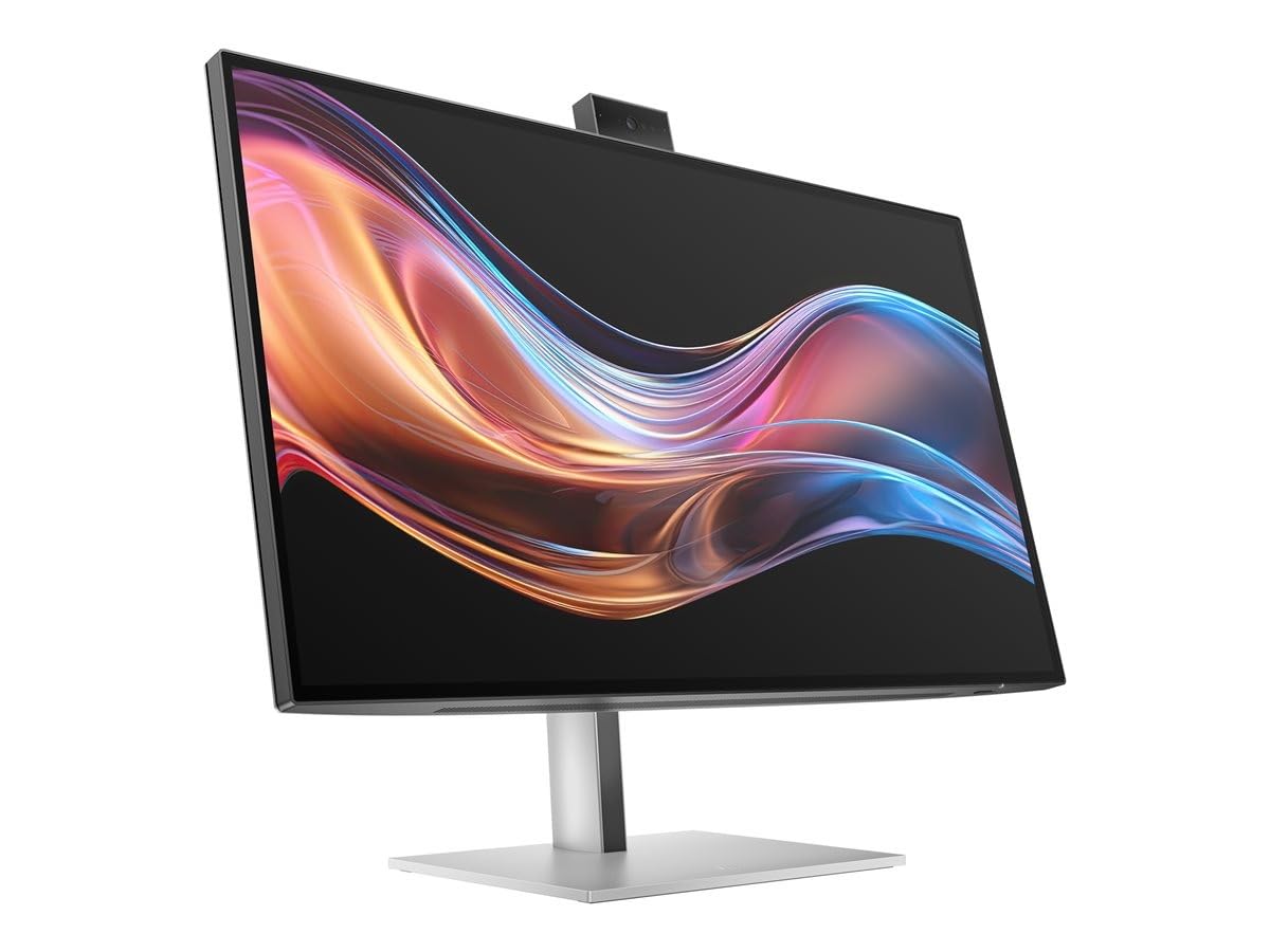 HP Écran pour conférence 4K Series 7 Pro 727pm avec webcam IA 5 Mpx HDR 27p 4K UHD 3840x2160 HDMI DisplayPort Thunder 3/3/0
