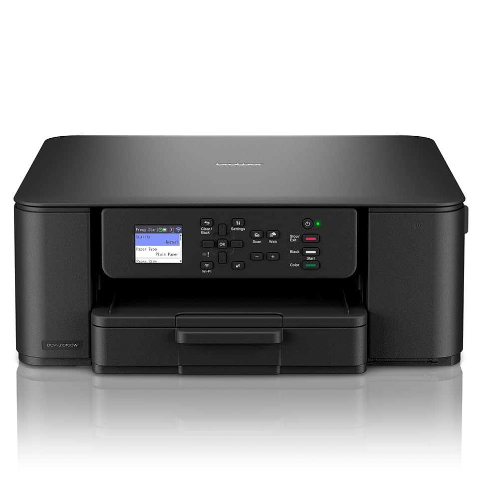 BROTHER DCP-J1310DW Compact 3-in-1 wireless inkjet printer with duplex print 16ppm