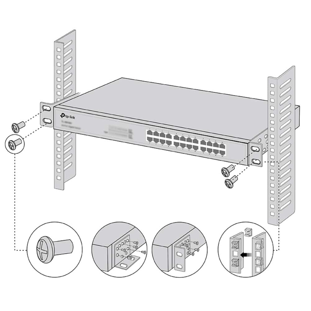 Rack-mounting Bracket Kit Screws Includ