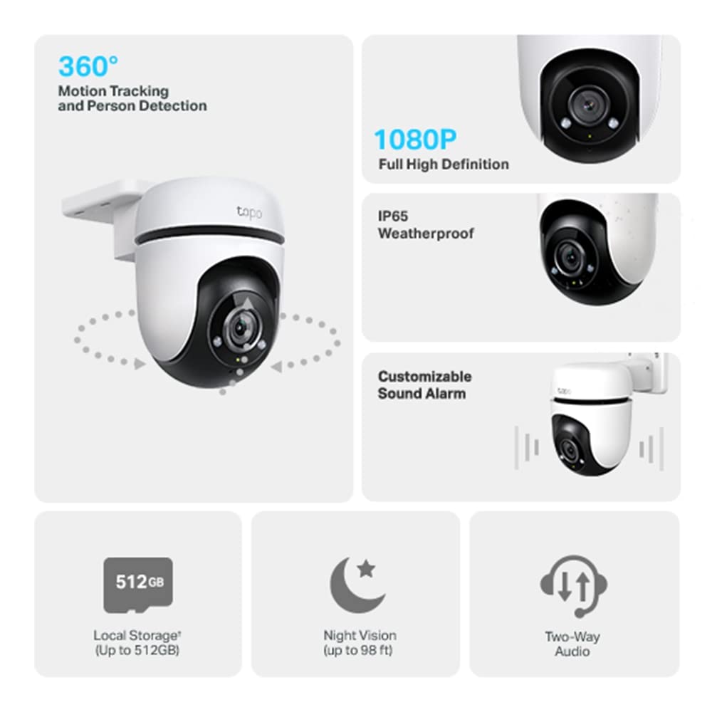 TP-LINK Outdoor Pan/Tilt Security Wi-Fi Camera