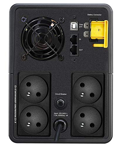APC Back-UPS BX Series BX1600MI-FR UPS AC 230V 900Watt 1600VA output connectors 4 France Black