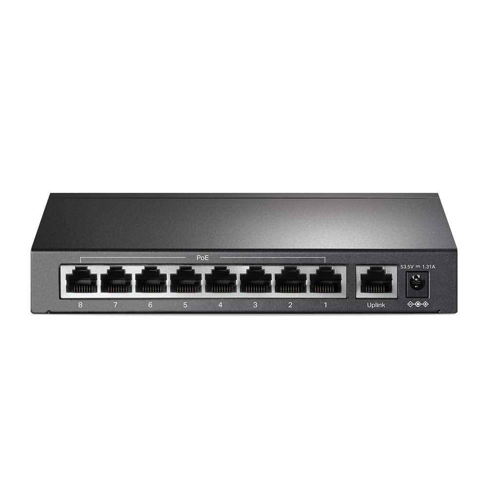 9-Port Desktop Switch 8-Port PoE+