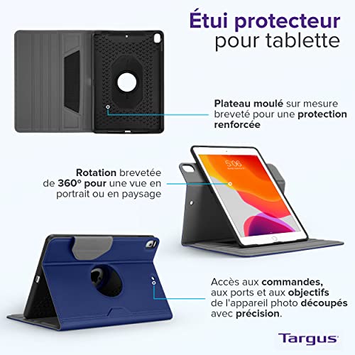 TARGUS Étui tablette VersaVu iPad 10,2",iPad Air 10,5" et iPad Pro 10,5"- Bleu