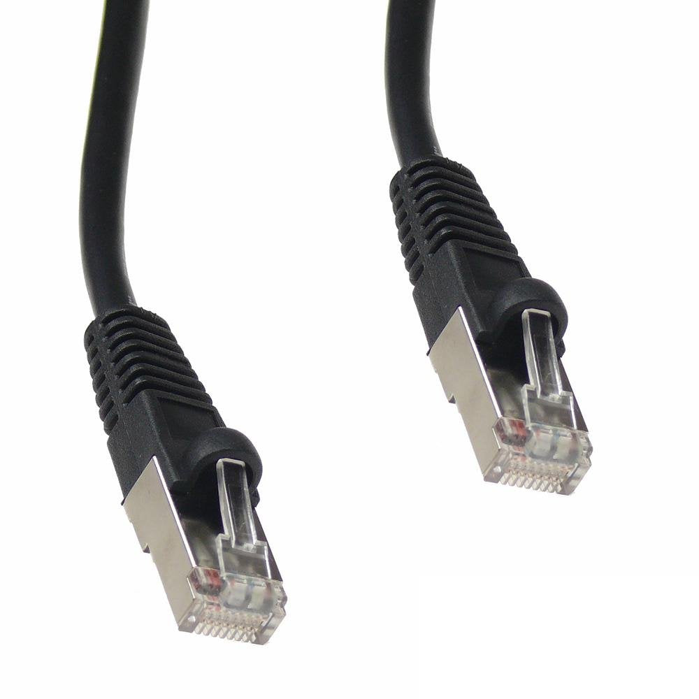 Cordon RJ45 catégorie 6 F/UTP LSOH snagless noir - 1 m