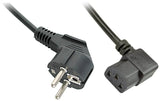 LINDY 5m IEC Mains lead angled Schuko - angled IEC 320 C13