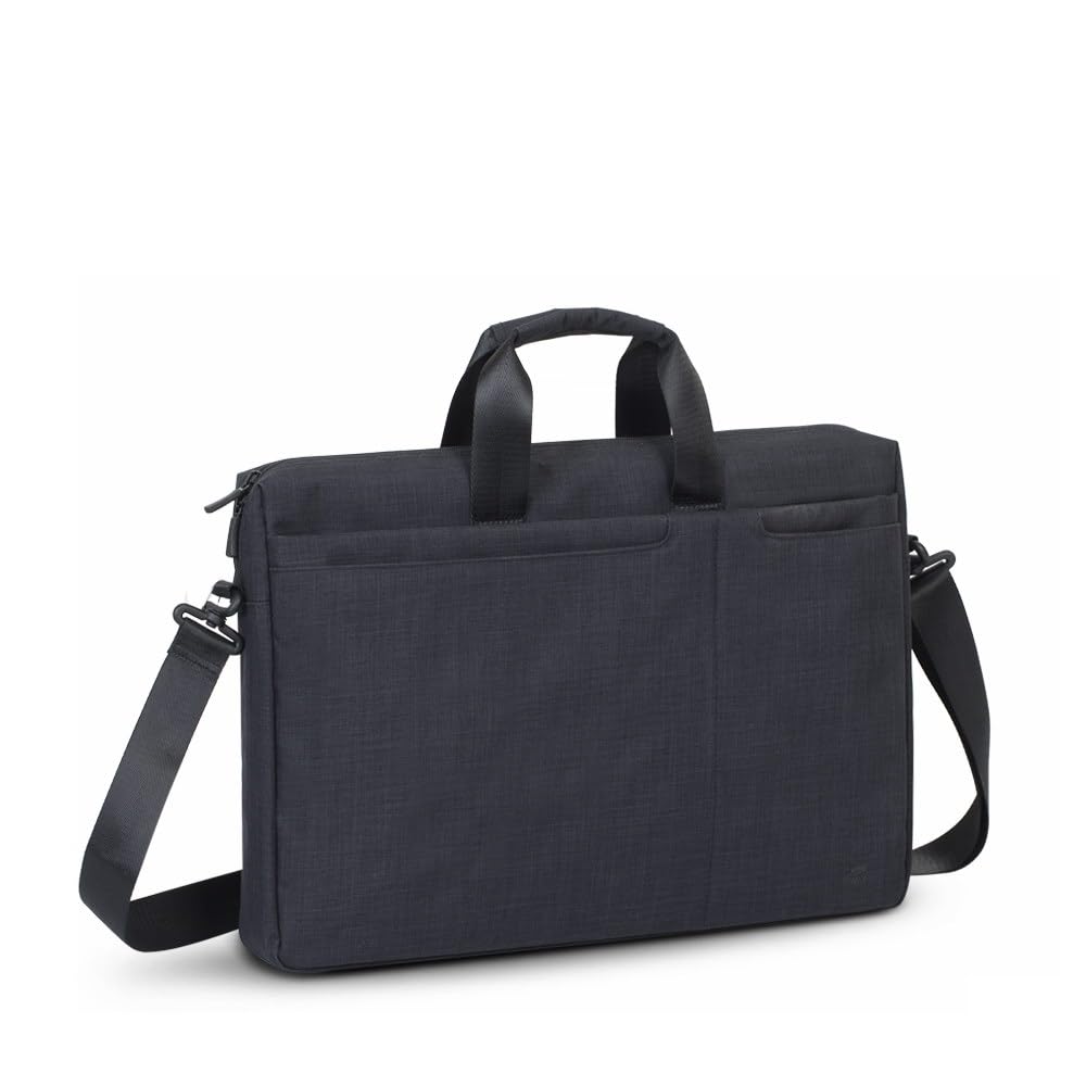 Sacoche business 5 poches 17.3", Polyester ECO  noir chambré