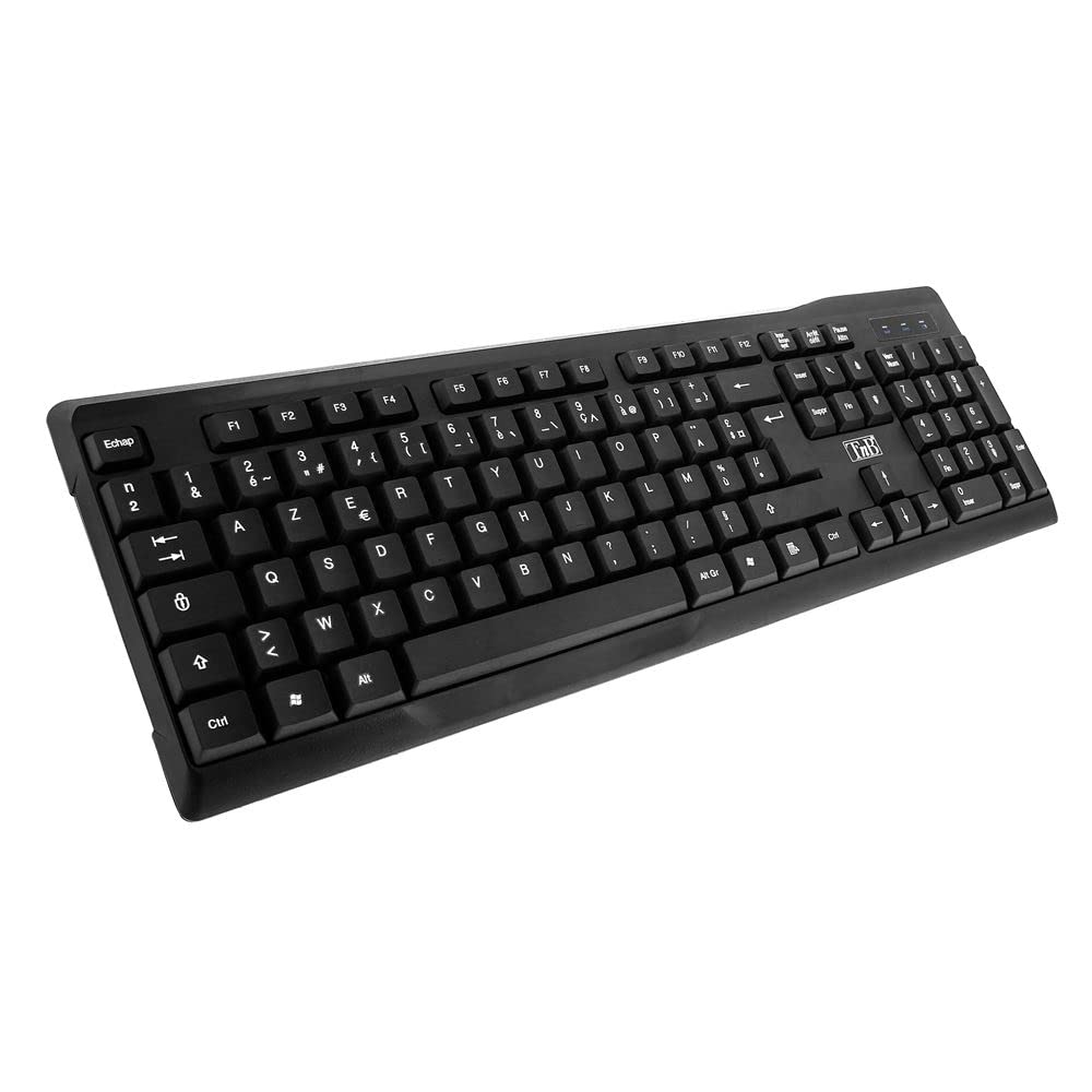 TNB COMBO Bridge Wireless Keyboard + Mouse Combo Azerty Robust And Compact Products Wireless Keyboard With 105 Comfort Keys
