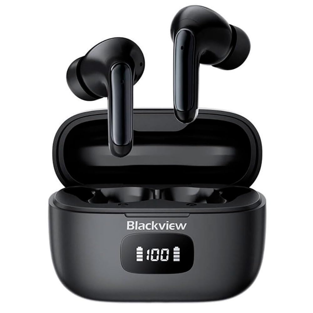 Blackview Airbuds 8 (Écran d'affichage - Bluetooth 5.3) Noir
