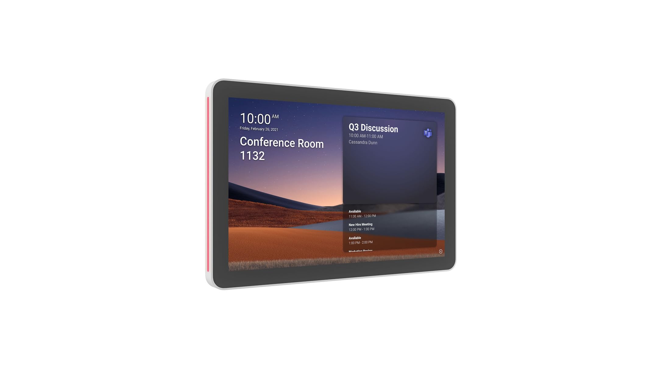 LOGITECH Tap Scheduler Purpose-Built Scheduling Panel for Meeting Rooms Video conferencing device Zoom Certified