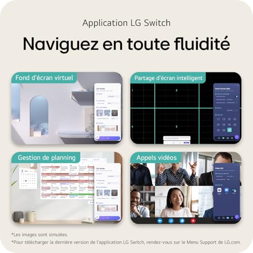 LG - Ecran LCD incurve - 24p 1920x1080 FHD 100 Hz - VA - 5 ms - Inclinable - Garantie 3 ans