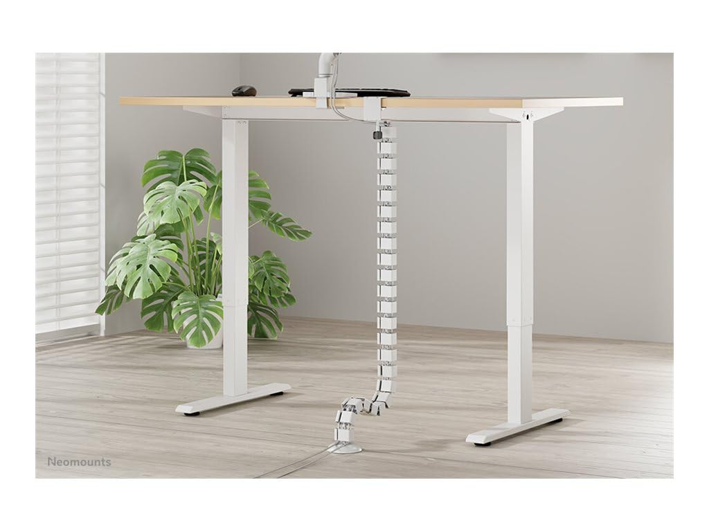 NEOMOUNTS Cable Spine Organizer for sit/stand desk frames clamp mounted white