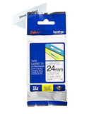BROTHER P-TOUCH TZE-151 noir sur clear 24mm